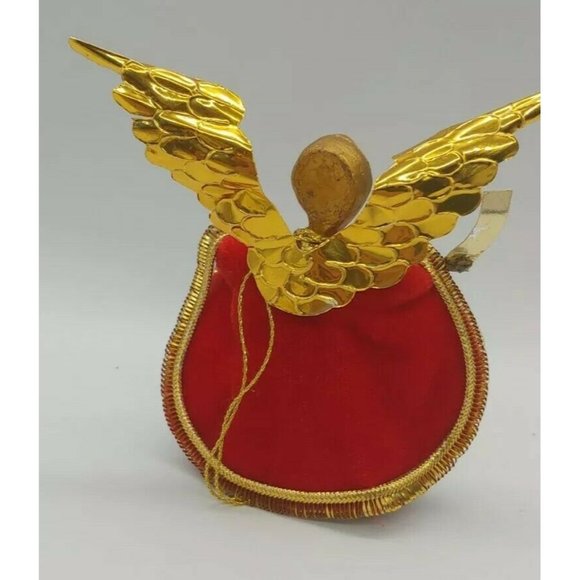 VINTAGE KOESTEL WAX ANGEL CHRISTMAS ORNAMENT 3 1/2" West Germany collectable - Picture 3 of 5